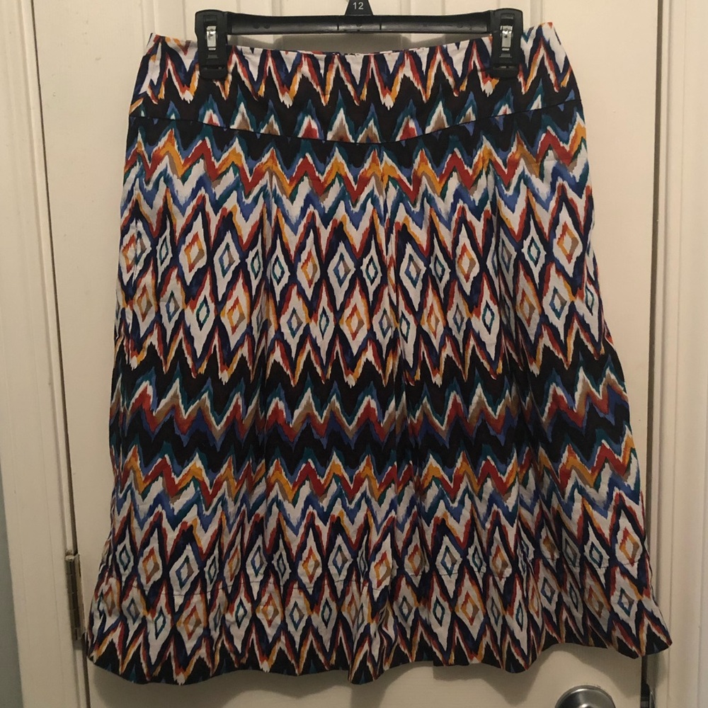 Watercolor Aztec Skirt